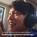 Wired 3.5mm gaming headset black design