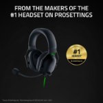 Gaming headset with cardioid microphone black