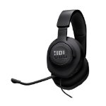 Black wired over ear gaming headset with microphone