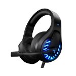 Over ear wired gaming headset abyss color design