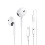 wired in ear headphones white stereo sound