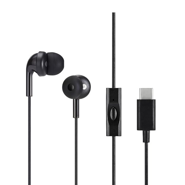 Picture of USB-C Wired Earbuds with Microphone – In-Ear Headphones Type C Earphones UK