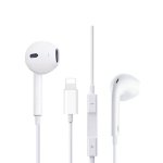 lightning connector wired earphones with microphone