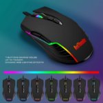 Picture of RGB Gaming Keyboard and Mouse Combo Wired UK Layout Ergonomic Backlit Set
