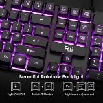 Picture of LED Gaming Wired Light Up Keyboard and Mouse with 3 Colors Backlit (Red,Purple,Blue)