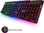 Picture of Gaming Keyboard and Mouse with Mouse pad and Gaming Headset, Wired LED RGB Backlight Bundle for PC Gamers Users - 4 in 1 Gift Box Edition