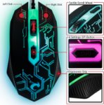 Picture of Gaming Keyboard and Mouse with Mouse pad and Gaming Headset, Wired LED RGB Backlight Bundle for PC Gamers Users - 4 in 1 Gift Box Edition