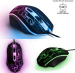 Picture of Gaming Keyboard and Mouse with Mouse pad and Gaming Headset, Wired LED RGB Backlight Bundle for PC Gamers Users - 4 in 1 Gift Box Edition