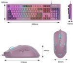 Picture of RGB Gaming Keyboard and Mouse Combo Blackcurrant Wired 104 Keys LED Set