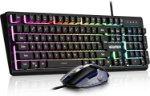 Picture of RGB Gaming Keyboard and Mouse Combo Wired 104 Keys Anti-Ghosting Set