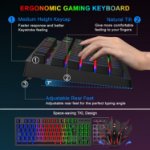 Picture of RGB Gaming Keyboard Mouse Combo 75% Compact Wired UK Layout Set