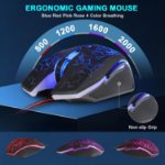 Picture of RGB Gaming Keyboard Mouse Combo 114 Keys UK Layout Backlit with Mouse Pad