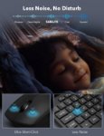 Picture of Wireless Keyboard and Mouse Combo, Full-Size Ergonomic Keyboard with Wrist Rest, Phone Holder, Sleep Mode, Silent 2.4GHz Cordless Set