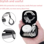 mini headphone case with velvet lining