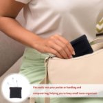 lightweight PU leather earbud pouch