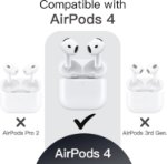 dual layer shockproof airpods case with keychain