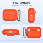 cute unisex airpods silicone case with lanyard