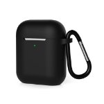 black silicone airpods 1 and 2 protective case cover