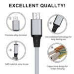 Picture of 4 in 1 Retractable Multi Charging Cable 3A Fast Charger 1M USB Cable with Lightning, Micro USB & USB-C for iPhone, Samsung, Android, PS4/PS5