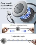 Picture of 5 in 1 Retractable Multi Charging Cable 3.5A Fast USB C Lightning Micro USB Data Transfer Cable for iPhone, Samsung, Huawei, PS4/PS5, Tablet 1.2M