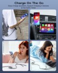 Picture of 5 in 1 Retractable Multi Charging Cable 3.5A Fast USB C Lightning Micro USB Data Transfer Cable for iPhone, Samsung, Huawei, PS4/PS5, Tablet 1.2M