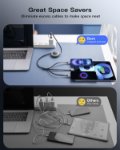 Picture of 5 in 1 Retractable Multi Charging Cable 3.5A Fast USB C Lightning Micro USB Data Transfer Cable for iPhone, Samsung, Huawei, PS4/PS5, Tablet 1.2M