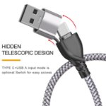 Picture of 5 in 1 Multi Charging Cable USB A & USB C 3A Fast Charger 1.2M Nylon Braided Cable with Lightning, Micro USB & Type C for iPhone, Samsung, Android, PS5