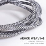 Picture of 5 in 1 Multi Charging Cable USB A & USB C 3A Fast Charger 1.2M Nylon Braided Cable with Lightning, Micro USB & Type C for iPhone, Samsung, Android, PS5