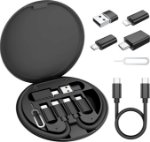 Picture of Multi USB Charger Adapter Kit with 100W USB-C Cable, USB-C to USB 3.0 OTG, Lightning, Micro USB Adapters, Portable Travel Case for iPhone, Samsung, Laptop & Tablets