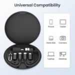 Picture of Multi USB Charger Adapter Kit with 100W USB-C Cable, USB-C to USB 3.0 OTG, Lightning, Micro USB Adapters, Portable Travel Case for iPhone, Samsung, Laptop & Tablets