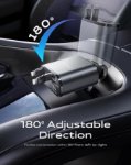 Picture of 4-in-1 Retractable Car Phone Charger 20W Fast Charging USB Adapter with Dual Lightning Cables, USB-C & USB-A Ports, 12V Car Charger for iPhone, Samsung, iPad