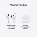 Picture of AirPods (4th Generation) – Wireless with Active Noise Cancellation, Adaptive Audio, H2 Chip, and USB-C Charging Case (Refurbished)