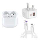 Picture of AirPods (4th Generation) – Wireless with Active Noise Cancellation, Adaptive Audio, H2 Chip, and USB-C Charging Case (Refurbished)