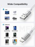 Picture of Aioneus iPhone Charger Cable 2M, MFi Certified Lightning Cable Fast Charging iPhone Charger Nylon USB iphone Charging Cable Lead for iPhone 14 13 12 11 Pro Max XS XR X 8 7 6 Plus 5 SE,iPad