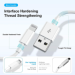 Picture of USB To  Lightning  Cable For  All iOS iPhone Models