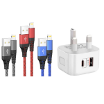 Picture of Ofuca iPhone Charger,3Pack 6FT/1.8M iPhone Charger Cable MFi Certified Lightning Cable Fast Charging Wire Compatible with iPhone 14 13 12 11 Pro Max XS XR X 8 7 6 Plus 5 SE