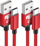 Picture of USB C Charger Cable 3M 2Pack Type C Charger Fast Charging 3A Lead Nylon Braided for Samsung Galaxy S22 S21 S20 S10 S9 S8 A12 A20e A21s A40 A51 A70,Huawei P30 P20,Google Pixel,Xiaomi,Sony Xperia,Switch