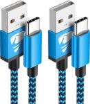 Picture of USB C Charger Cable 3M 2Pack Type C Charger Fast Charging 3A Lead Nylon Braided for Samsung Galaxy S22 S21 S20 S10 S9 S8 A12 A20e A21s A40 A51 A70,Huawei P30 P20,Google Pixel,Xiaomi,Sony Xperia,Switch
