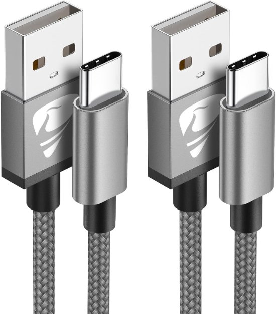 Picture of USB C Charger Cable 3M 2Pack Type C Charger Fast Charging 3A Lead Nylon Braided for Samsung Galaxy S22 S21 S20 S10 S9 S8 A12 A20e A21s A40 A51 A70,Huawei P30 P20,Google Pixel,Xiaomi,Sony Xperia,Switch