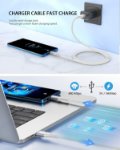 Picture of USB C Charger Cable [2Pack/1M] Type C Charger Cable Fast Charging Lead Yosou Phone USB C Charge Cable for Samsung Galaxy S21 S20 fe S22 A12 A13 A33 A53 S10 S9 S8,PS5,Mackbook,iPad Pro/Air 4,OPPO,Pixel