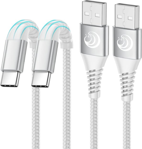 Picture of USB C Charger Cable [2Pack/1M] Type C Charger Cable Fast Charging Lead Yosou Phone USB C Charge Cable for Samsung Galaxy S21 S20 fe S22 A12 A13 A33 A53 S10 S9 S8,PS5,Mackbook,iPad Pro/Air 4,OPPO,Pixel