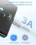 Picture of USB C Charger Cable [2Pack/1M] Type C Charger Cable Fast Charging Lead Yosou Phone USB C Charge Cable for Samsung Galaxy S21 S20 fe S22 A12 A13 A33 A53 S10 S9 S8,PS5,Mackbook,iPad Pro/Air 4,OPPO,Pixel