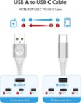Picture of USB C Charger Cable [2Pack/1M] Type C Charger Cable Fast Charging Lead Yosou Phone USB C Charge Cable for Samsung Galaxy S21 S20 fe S22 A12 A13 A33 A53 S10 S9 S8,PS5,Mackbook,iPad Pro/Air 4,OPPO,Pixel