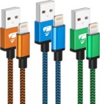 Picture of 3Pack 2M iPhone Charger Cable, Long iPhone Charging Cable MFi Certified Lightning Cable Fast Charging Cord Braided i Phone Charger Lead USB Cord for Phone 14 13 12 11 Pro Max XS XR 8 7 6 SE, iPad