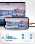 Picture of 3Pack 2M iPhone Charger Cable, Long iPhone Charging Cable MFi Certified Lightning Cable Fast Charging Cord Braided i Phone Charger Lead USB Cord for Phone 14 13 12 11 Pro Max XS XR 8 7 6 SE, iPad