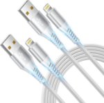 Picture of 3Pack 2M iPhone Charger Cable, Long iPhone Charging Cable MFi Certified Lightning Cable Fast Charging Cord Braided i Phone Charger Lead USB Cord for Phone 14 13 12 11 Pro Max XS XR 8 7 6 SE, iPad