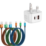 Picture of 3Pack 2M iPhone Charger Cable, Long iPhone Charging Cable MFi Certified Lightning Cable Fast Charging Cord Braided i Phone Charger Lead USB Cord for Phone 14 13 12 11 Pro Max XS XR 8 7 6 SE, iPad