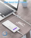 Picture of USB C Charger Cable, Type C Cable Fast Charging cable Lead 2M USB to USB C cable for Samsung Galaxy S21 S20 S22 S10 S9 S8 A12 A13 A20e A21s A32 A40 A50 A53 A52 A51 A70 A71 A72 A02s A03s,Sony,MacBook