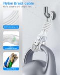 Picture of USB C Charger Cable, Type C Cable Fast Charging cable Lead 2M USB to USB C cable for Samsung Galaxy S21 S20 S22 S10 S9 S8 A12 A13 A20e A21s A32 A40 A50 A53 A52 A51 A70 A71 A72 A02s A03s,Sony,MacBook