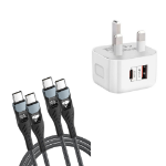 Picture of USB C to USB C, 100W 5A Fast Charging Cable [2Pack/2M] USB Type C Charger Fast Charge Lead Usbc to Usbc Cable for iPhone 15 16 17 Pro Max Plus iPad Pro MacBook Samsung Galaxy S23 S22 S24 S25 Ultra etc